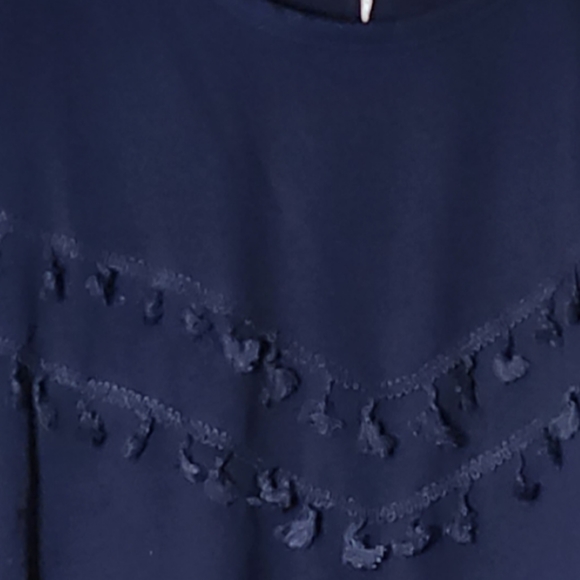 Bloomchic Boho dark blue top size 12 us size L NWT - Picture 3 of 8